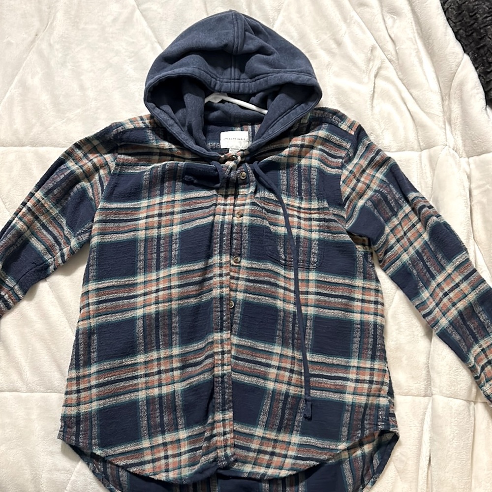 American Eagle button up hoodie size XS
